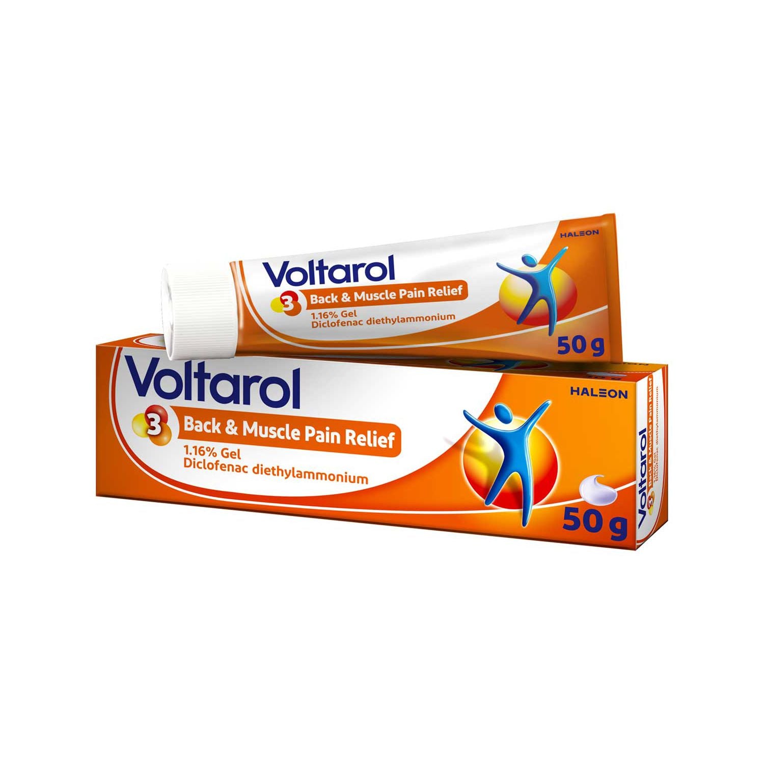 Voltarol back and muscle pain gel 50g - British product