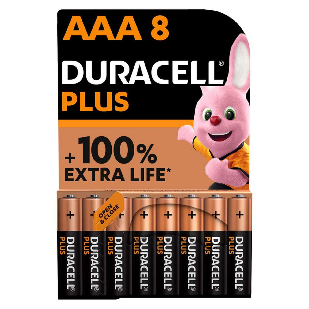 Duracell Plus batteries AAA 8s