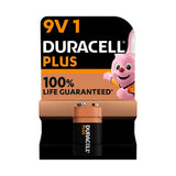 Duracell Plus 100% 9V alkaline battery - British product