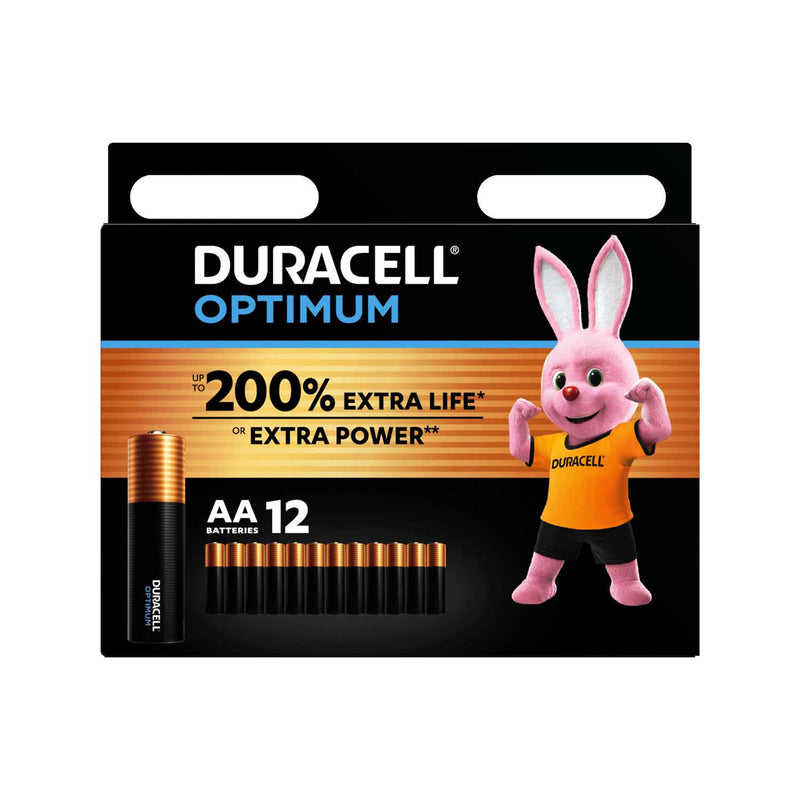 Duracell Optimum AA batteries 12 pack, UK version