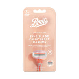 Boots Smooth Care 5 Blade Disposable Razors 3pk, UK version