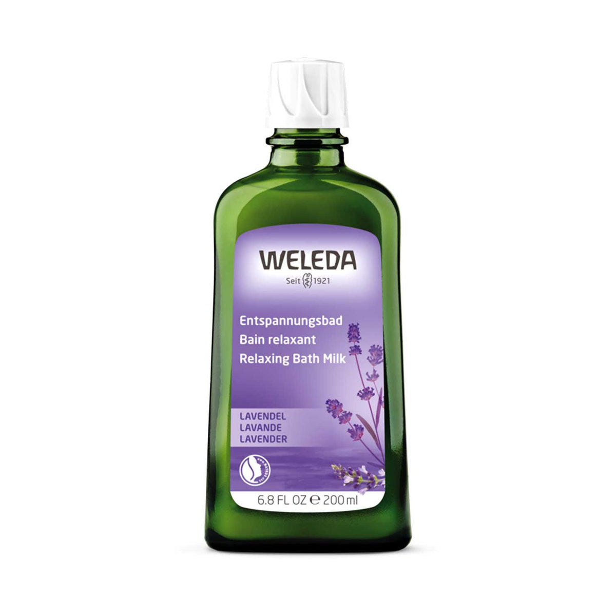 Weleda Lavender Bath Milk 200ml bottle, UK version