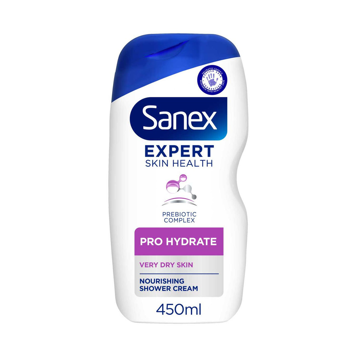 Sanex Pro Hydrate shower cream 450ml, imported from the UK