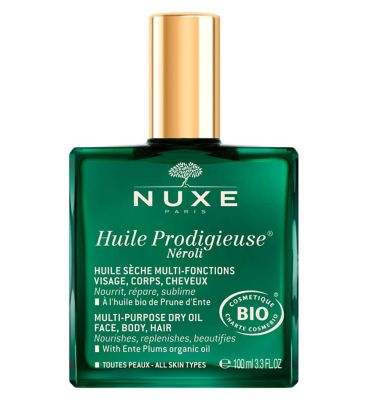 NUXE Huile Prodigieuse Néroli Multi-Purpose Dry Oil for Face Body and Hair 100ml