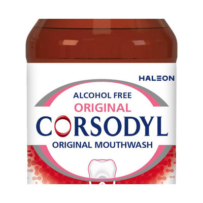 Corsodyl Medicated Antibacterial Mouthwash Original Alcohol Free 300ml