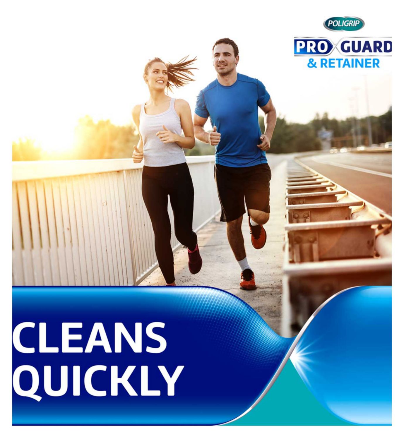 Poligrip Pro Guard & Retainer daily cleanser 30 tablets, imported from the UK