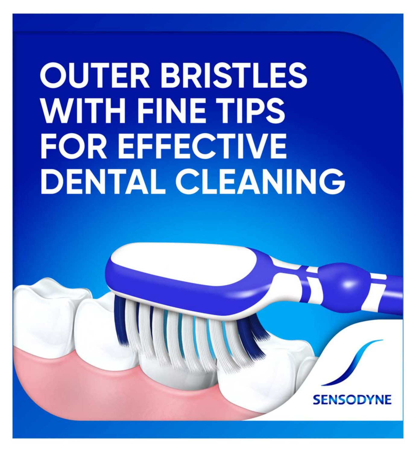 Sensodyne sensitive toothbrush with Duoflex neck, imported from the UK