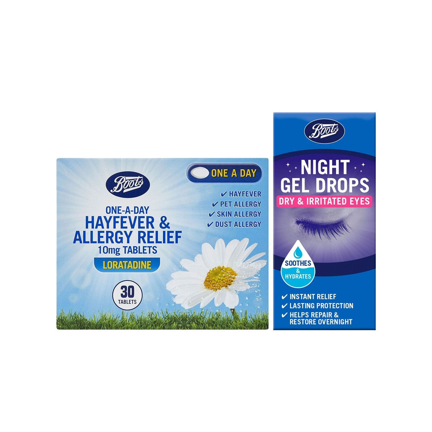 Boots Hayfever & Eye Drop Bundle - British product