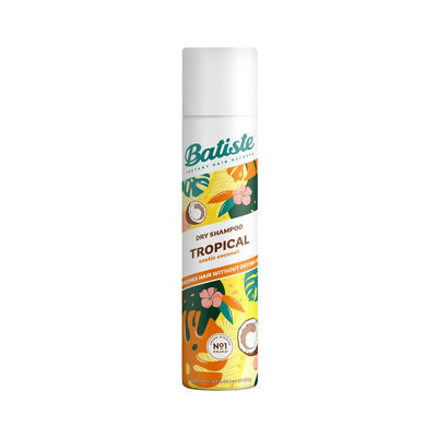 Batiste Shampooing sec Noix de coco Tropical Spray Rafraîchissant pour Cheveux Parfum 350ml