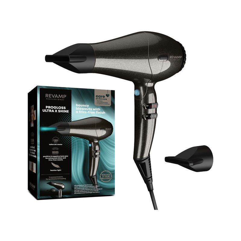 REVAMP Progloss Featherlite Ultra X Shine hair dryer, UK version
