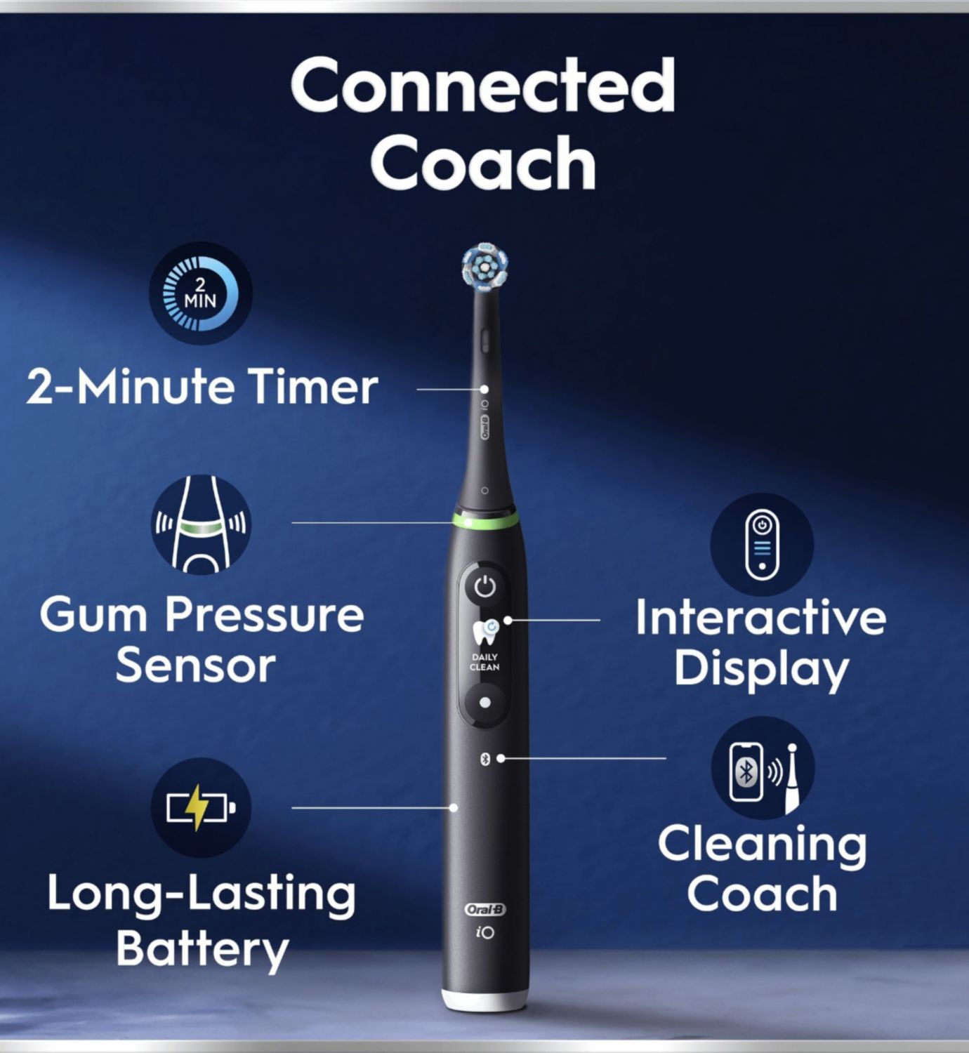 Oral-B iO6 Black Lava electric toothbrush - British product