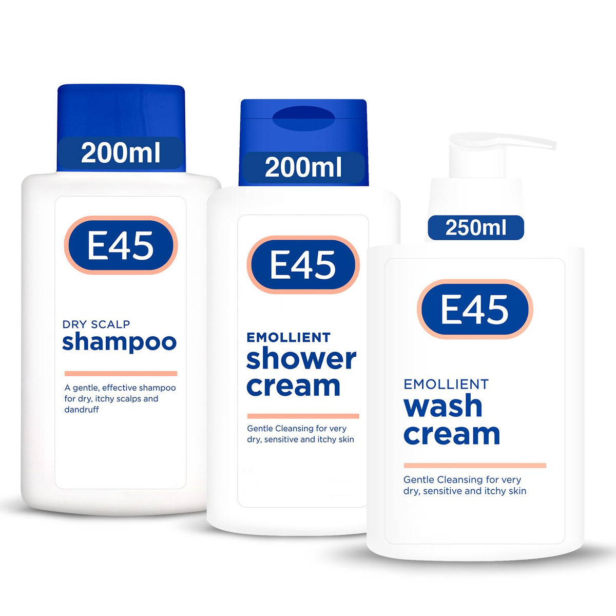 E45 shower bundle for dry and sensitive skin - British product