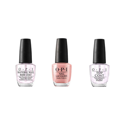 Boots OPI Dulce de Leche Nail Polish Bundle - Base Coat, Polish, Top Coat (3 x 15ml)- Buy online at McGrocer
