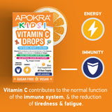 Apokra Kids Vegan Vitamin C Drops 30ml - British product