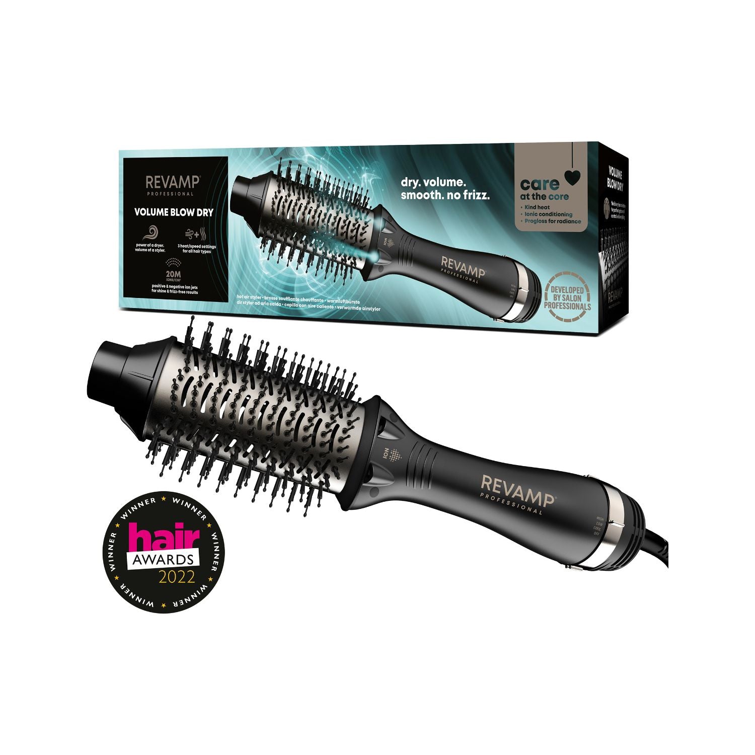 REVAMP Volume Blow Dry Hot Air Styler, UK version