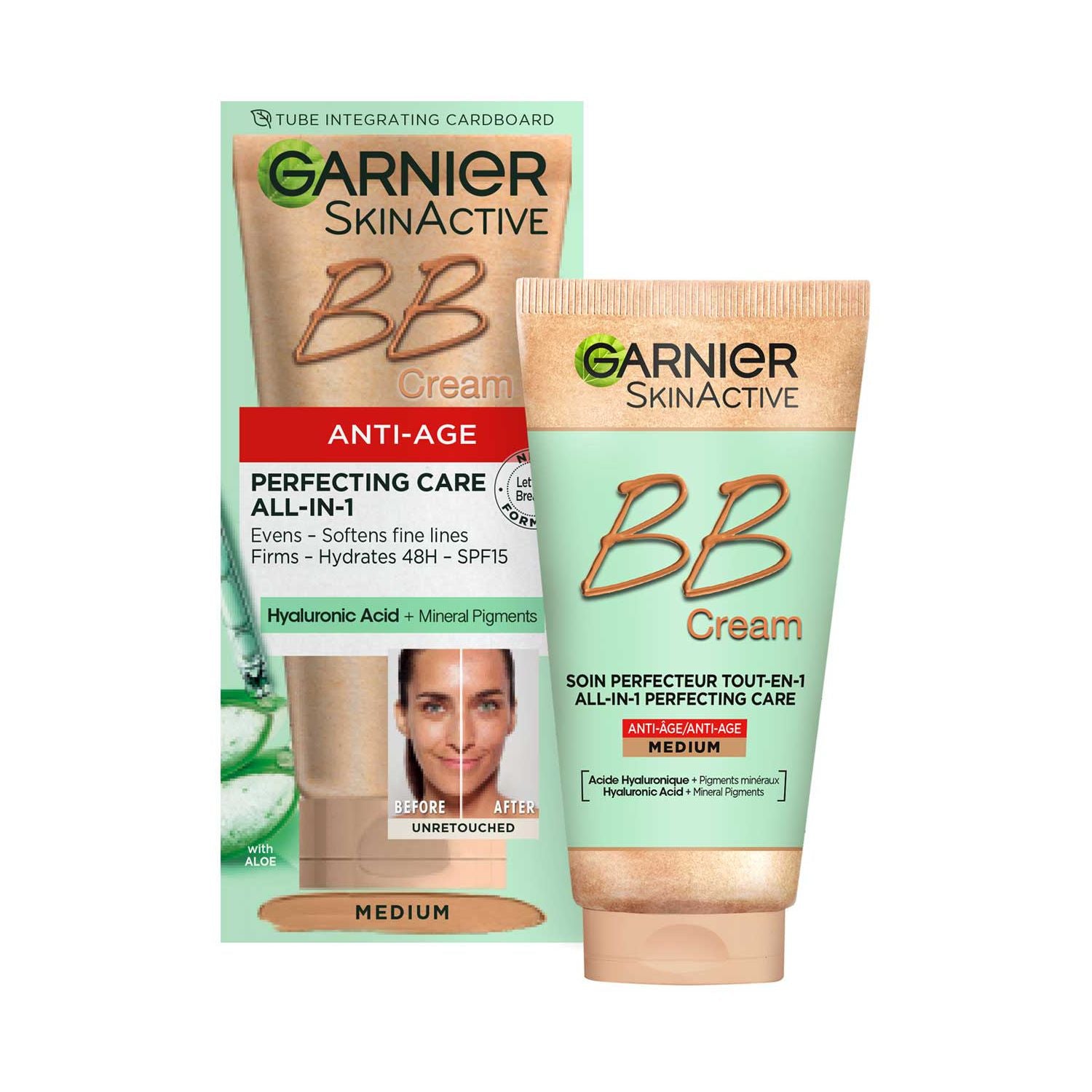 Garnier anti-age BB cream medium shade 50ml, imported from the UK