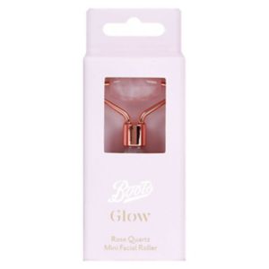 Boots Glow Rose Quartz Mini Facial Roller - British product