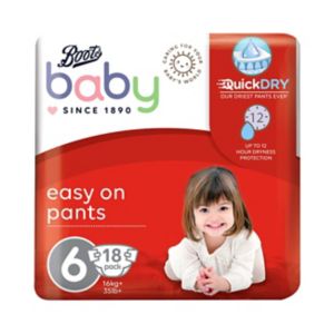 Boots Baby Easy On Pants Extra Large Size 6 - British product