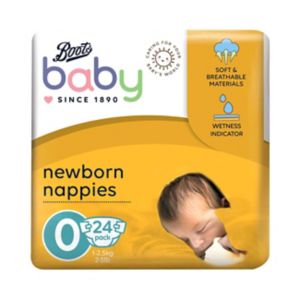 Boots Baby Nappies Premature Size 0 24 Pack