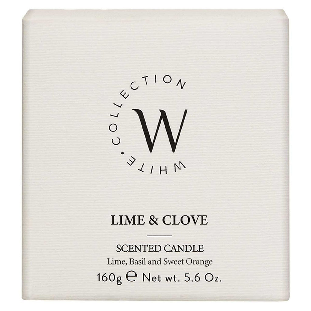 The White Collection Lime & Clove Candle 160g