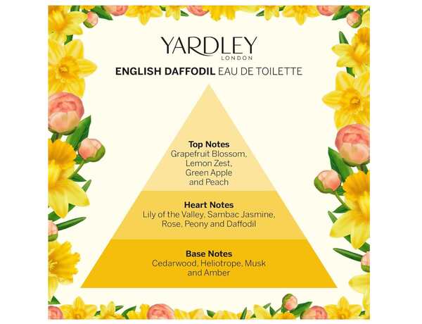 Yardley London daffodil perfume 125ml (British brand)