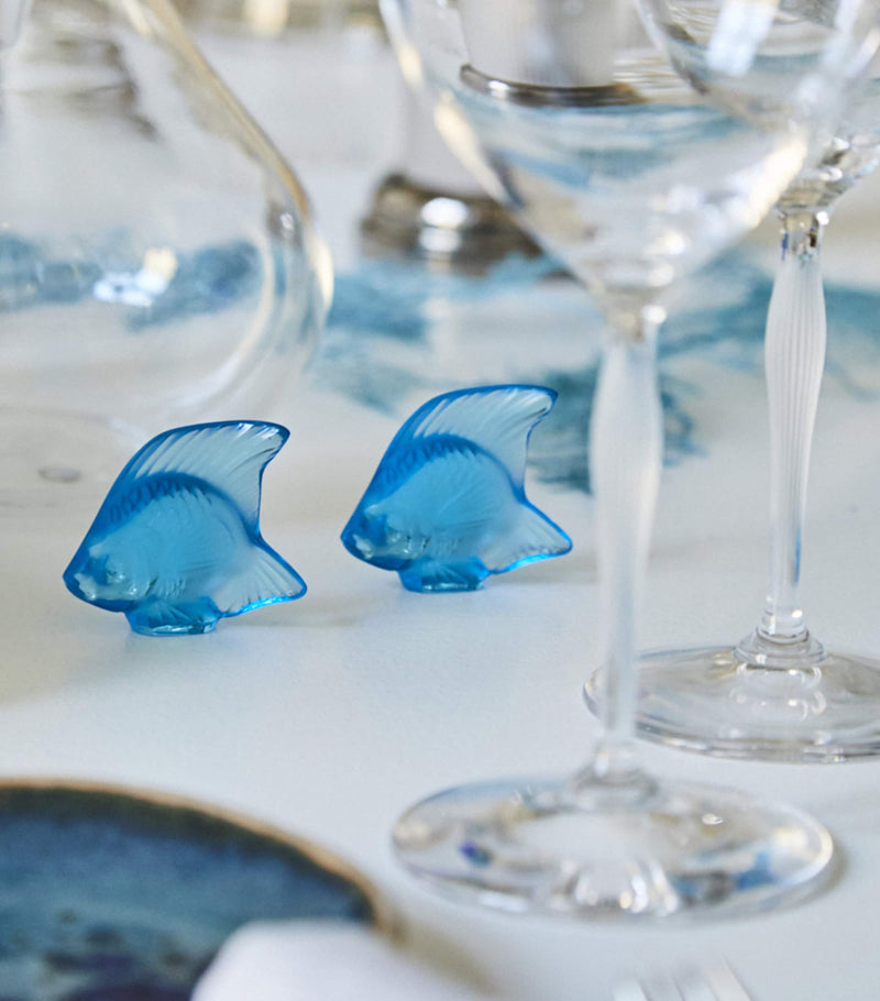 Lalique crystal fish sculpture, UK version