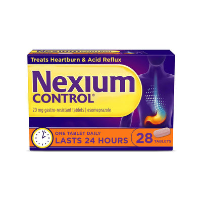 Boots Nexium Control 20mg Gastro-resistant Tablets - 28 Tablets- Buy online at McGrocer
