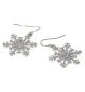 Snowflake drop earrings novelty accessory set (British brand)