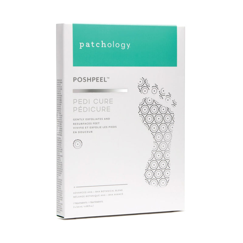 Patchology PoshPeel Pedi Cure foot peel treatment, imported from the UK