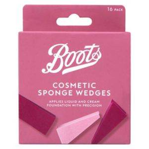 Boots Boots Cosmetic Sponge Wedges 16s Makeup Tools- Buy online at McGrocer
