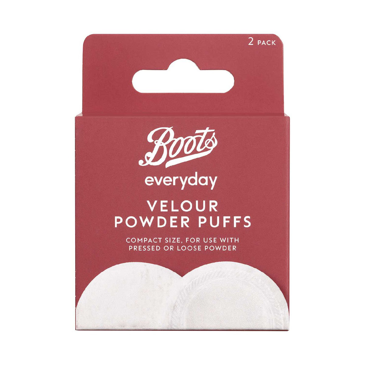 Boots Velour Powder Puffs 2s, UK version