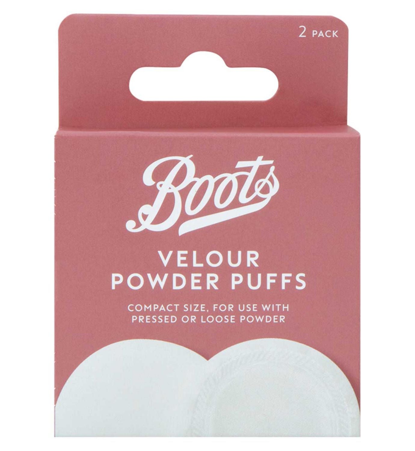 Boots Velour Powder Puffs 2s, UK version