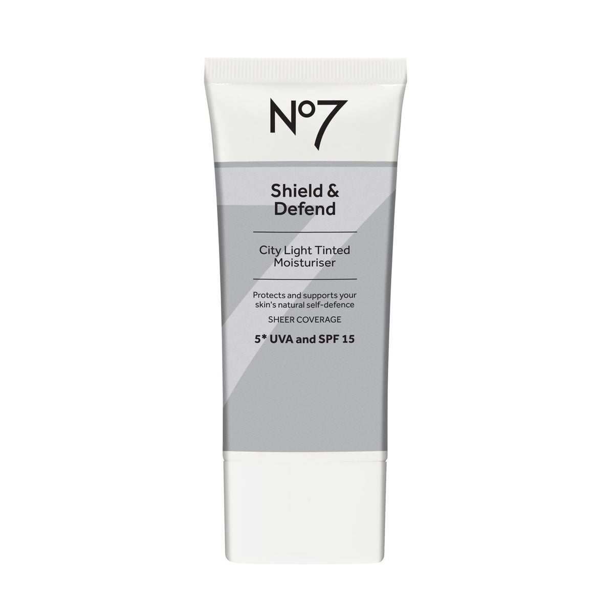 No7 Shield & Defend City Light Tinted Moisturiser SPF 15 50ml, imported from the UK