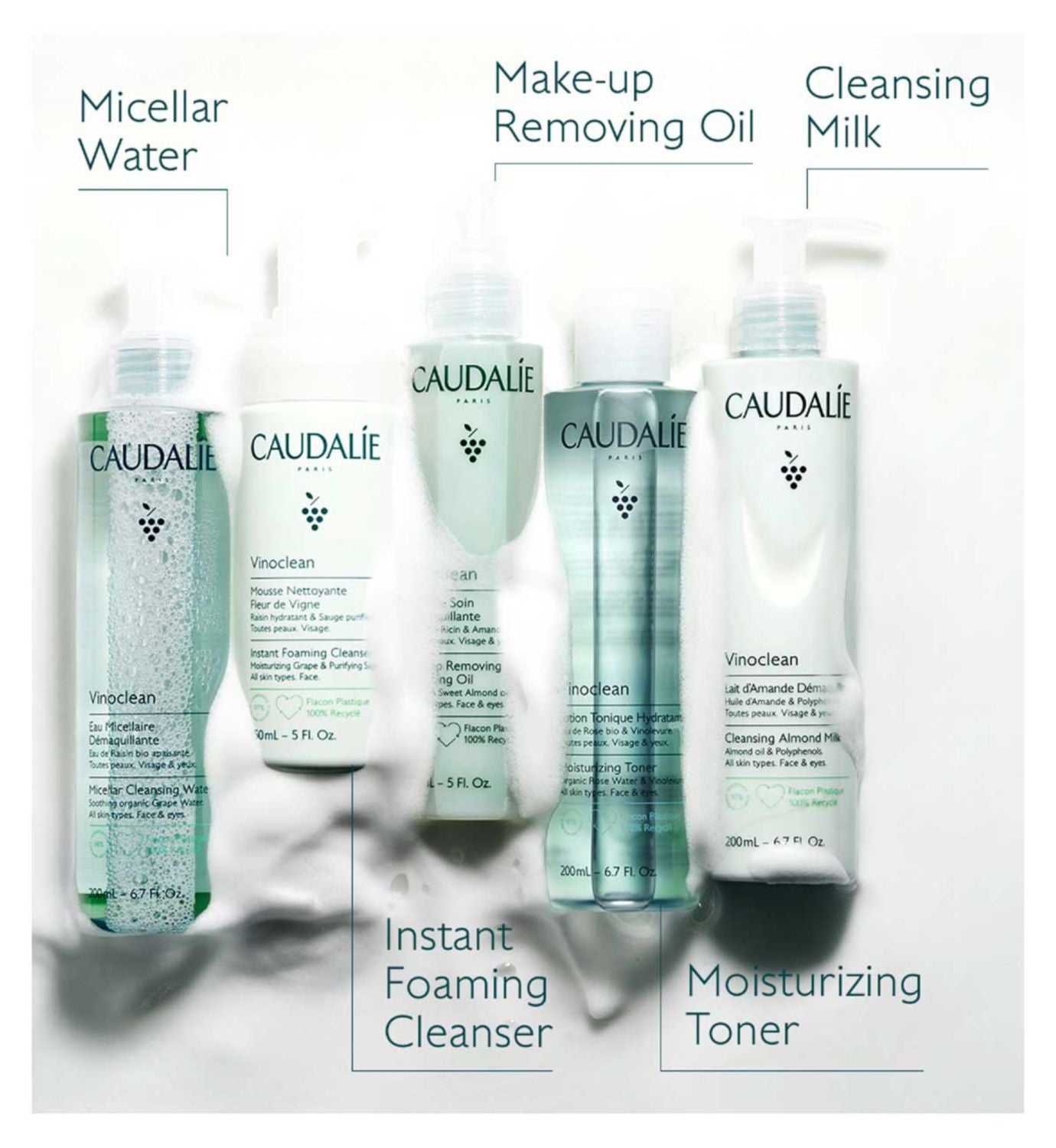 Caudalie Vinoclean Gentle Foam Cleanser 150ml - British product