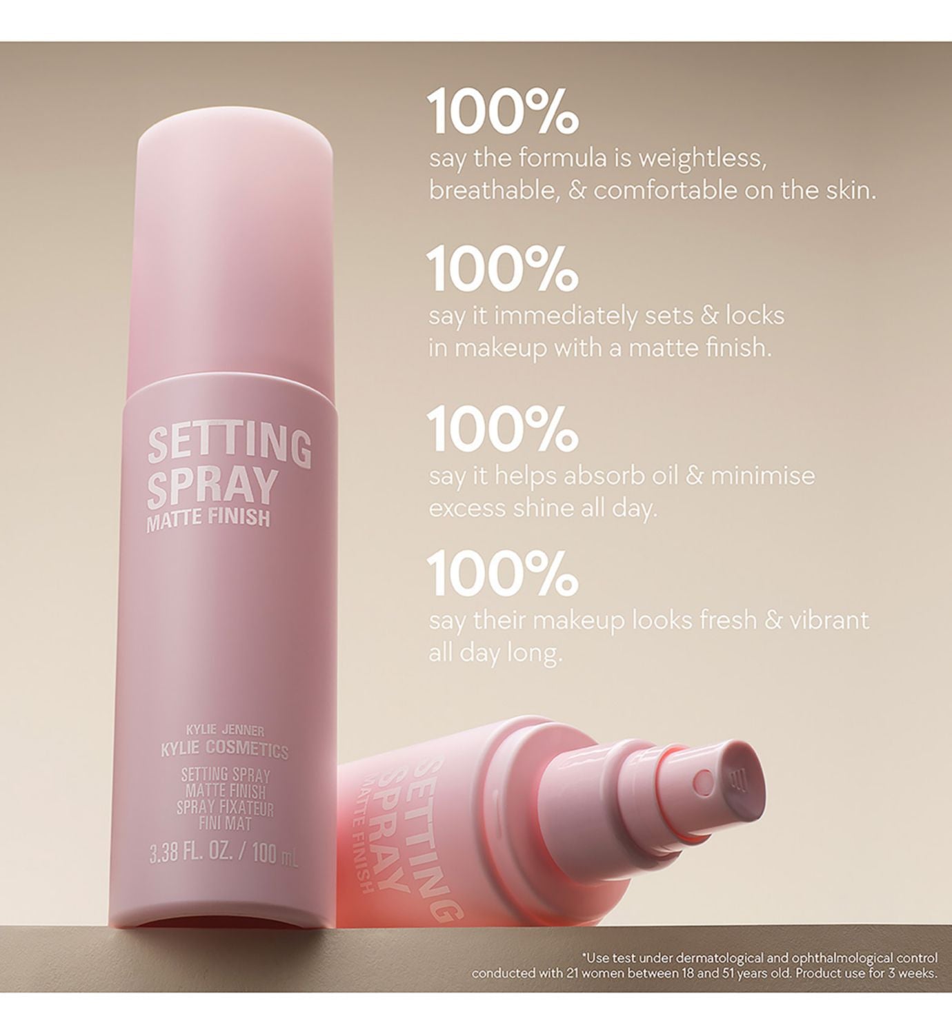Kylie Cosmetics setting spray 100ml, imported from the UK