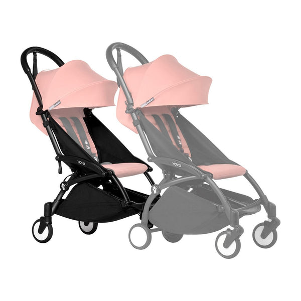 Double Stroller Extension Frame with One-Hand Fold - Black