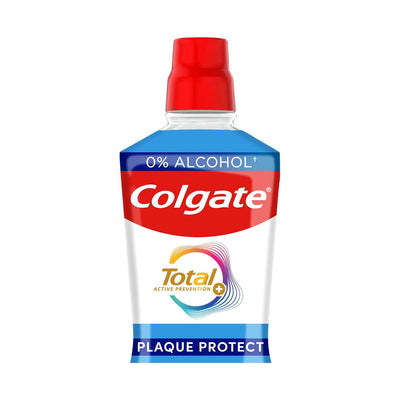 Boots Colgate Total Plaque Protect Peppermint Mouthwash Oral Care 500ml- Buy online at McGrocer