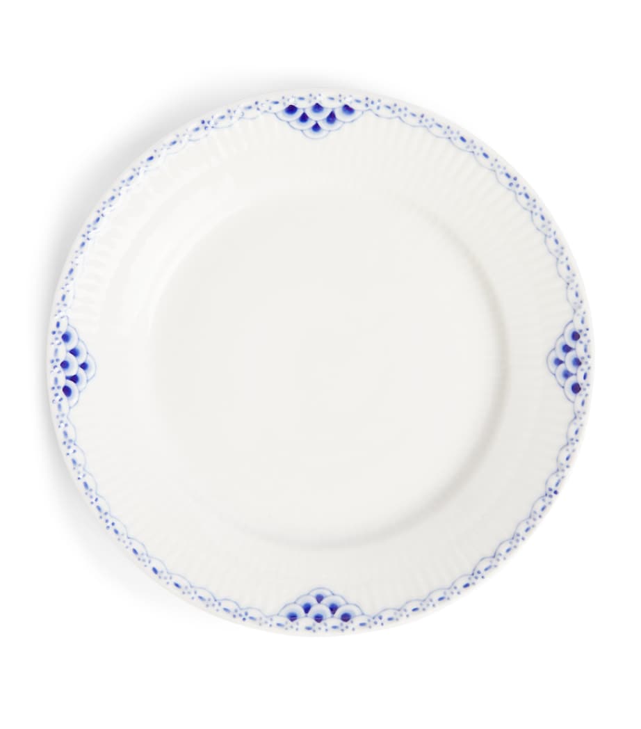 Royal Copenhagen Princess pattern porcelain plate 19cm, imported from the UK