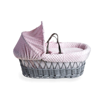 Clair de Lune Rosa Dimple Weidenkorb mit Ständer 76 cm