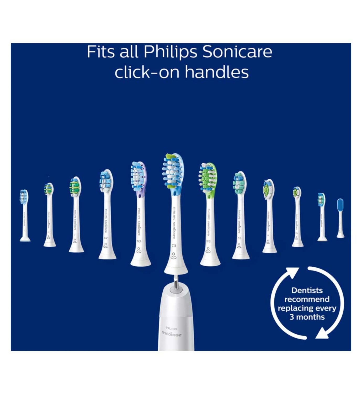 Philips Sonicare ProResults Zahnbürstenköpfe 4er-Pack, importiert aus dem Vereinigten Königreich