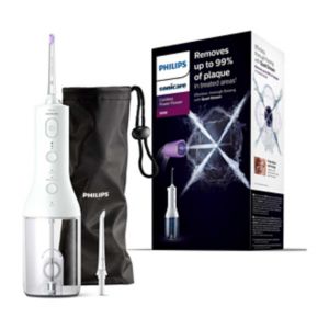 جهاز تنظيف الفم الهوائي Philips Sonicare Cordless Water Flosser 3000 أبيض