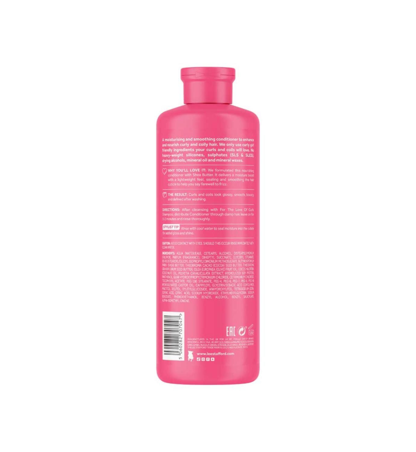 Lee Stafford Curls Moisturising Conditioner 500ml, UK version