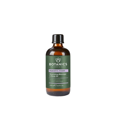 Boots Botanics Peaceful Night Massage Body Oil 100ml- Buy online at McGrocer