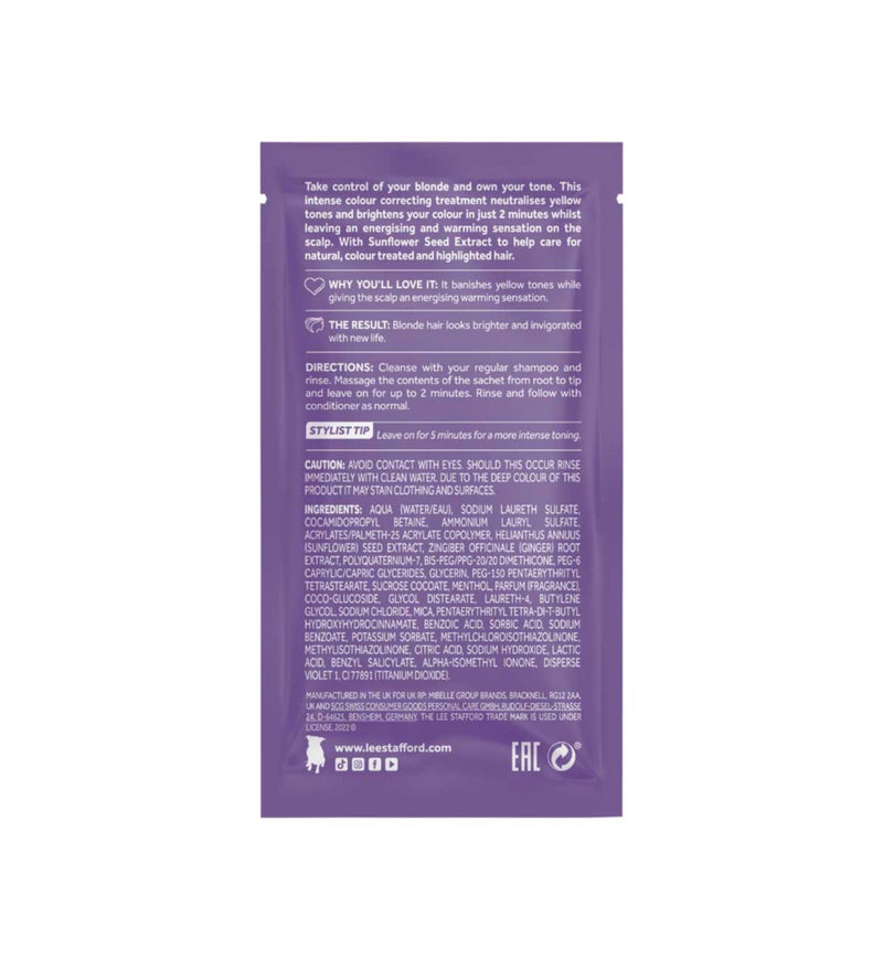 Lee Stafford purple toning hot shots 4x15ml (British brand)