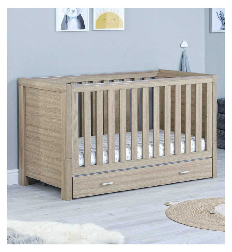 Babymore Luno 2 piece nursery furniture set - Oak, UK version
