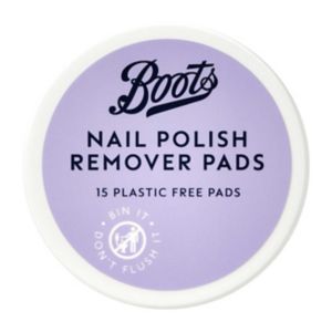 Boots neglelakkfjernerpads 15 plastfrie - britisk produkt