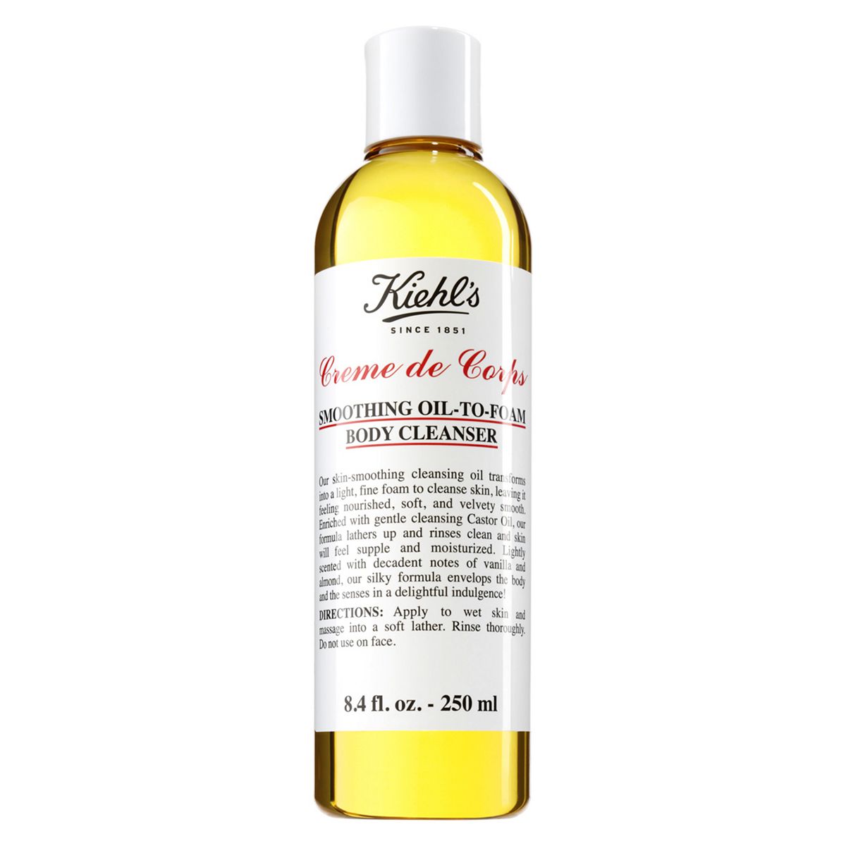 Kiehl's Creme de Corps Smoothing Oil-to-Foam Body Cleanser 250ml GOODS Boots   