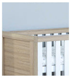 Babymore Cot Bed with Drawer Oak White - British product