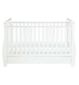Babymore stella sleigh cot bed dropside with drawer - British product