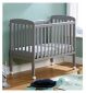 Babymore grey space saver cot with wheels - British product